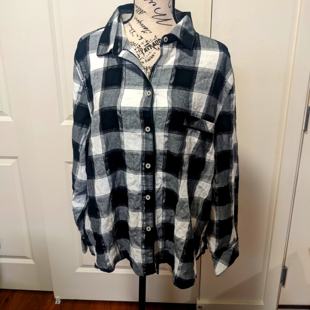 Victoria's secret flannel pajama top